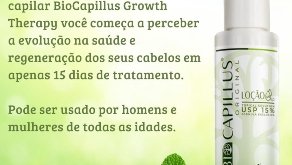 Minha Experiência com a Loção Tônica Anti-Queda e Crescimento Capilar Acelerado BioCapillus Growth Therapy